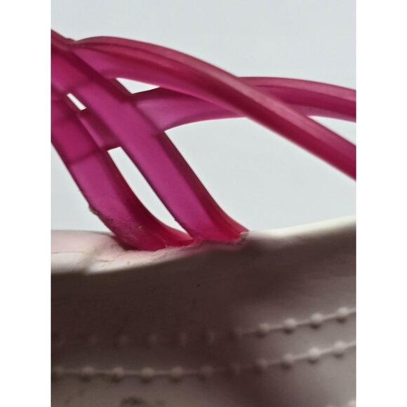 Crocs Isabella White And Pink T-Strap Iconic Comfort Sandal Size 6 Women's - Picture 16 of 16